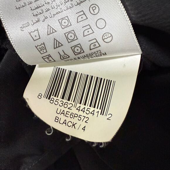 BCBGeneration Women's Black Tiered Layered Sleeveless Dress Size 4 - Picture 9 of 13